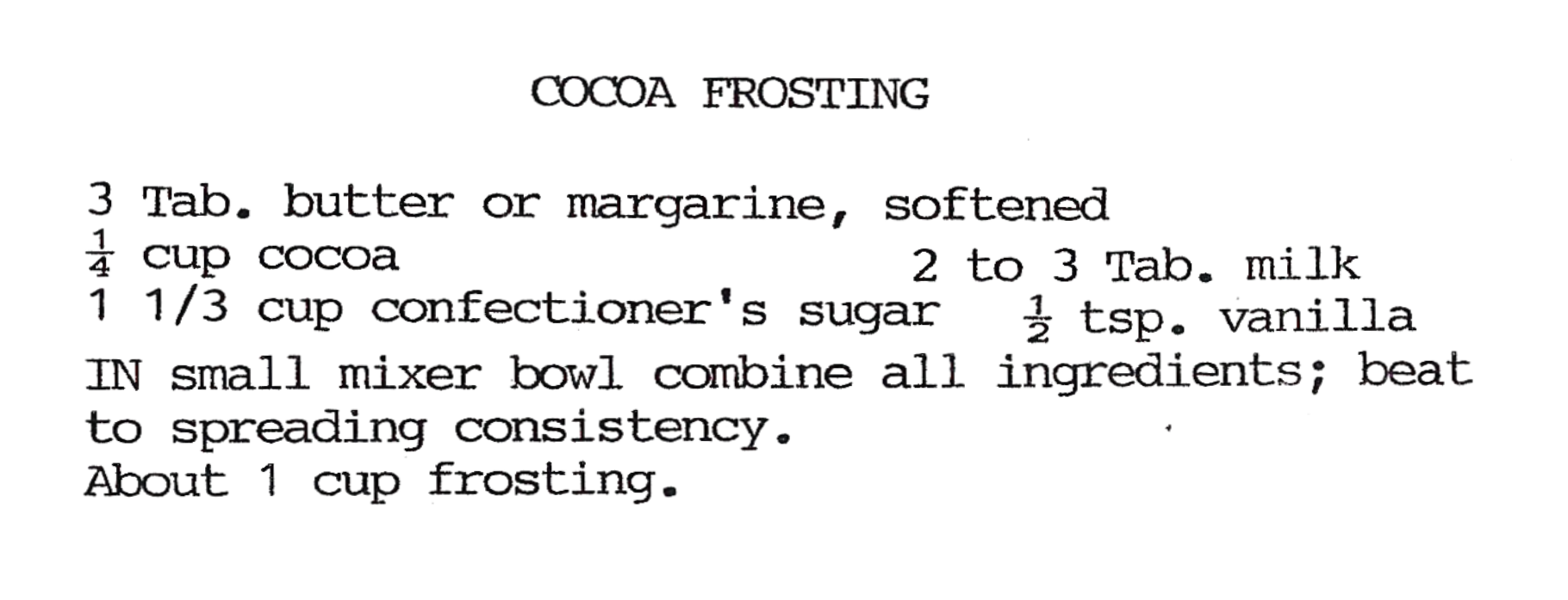 Cocoa Frosting Image